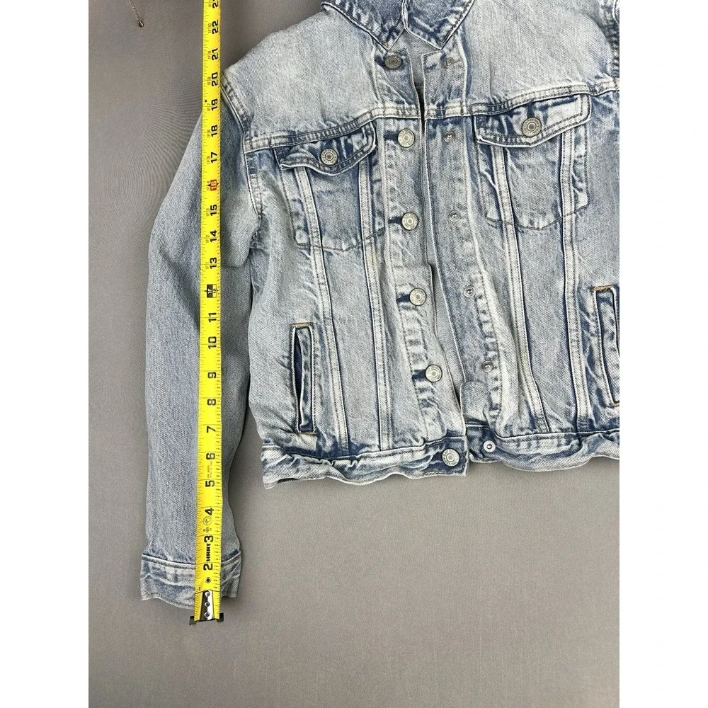 GAP Denim Girls XXL Crop Light Wash Jean‎ Jacket